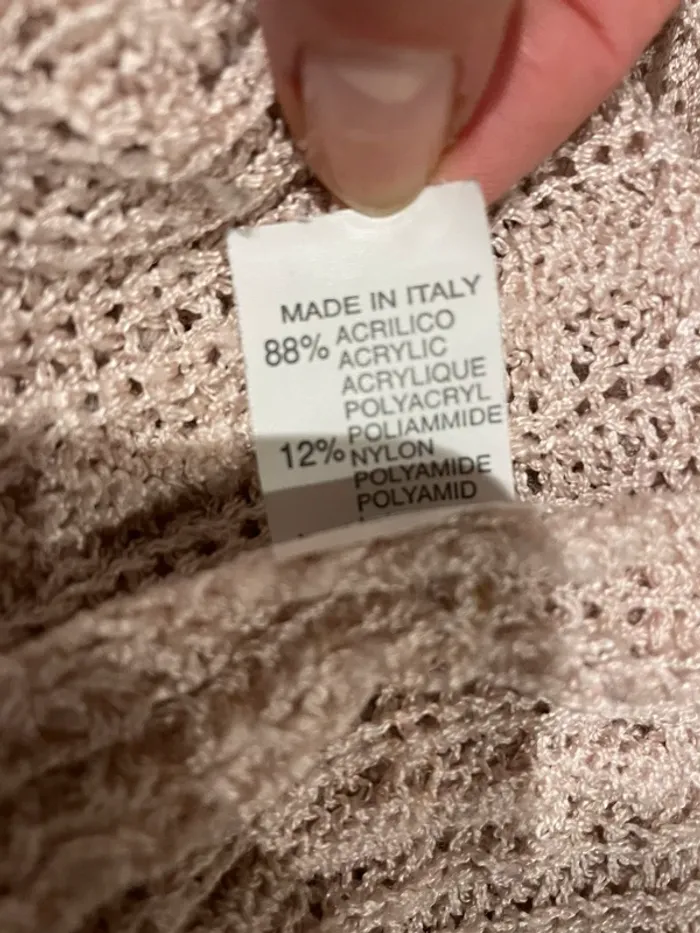 Jolie pull rose Made In Italy taille S - 36 très bon état - photo numéro 5