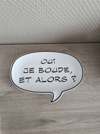 Assiette / grande coupelle parc Astérix Obélix oui je boude et alors