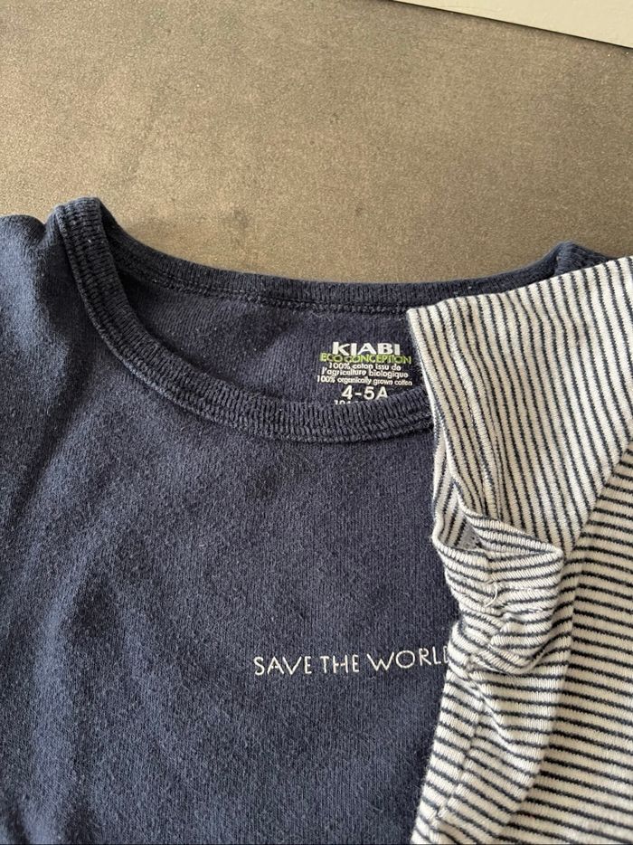 Lot de 2 Tee-shirts peau - photo numéro 2