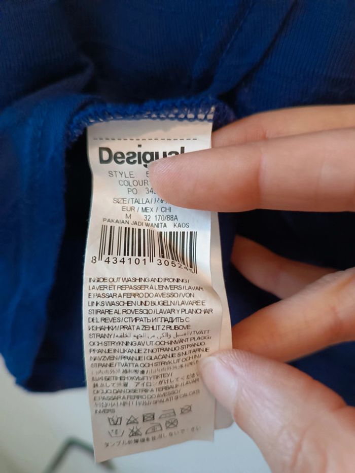 Pull fin Desigual t-shirt manches longues - taille M - neuf - photo numéro 6