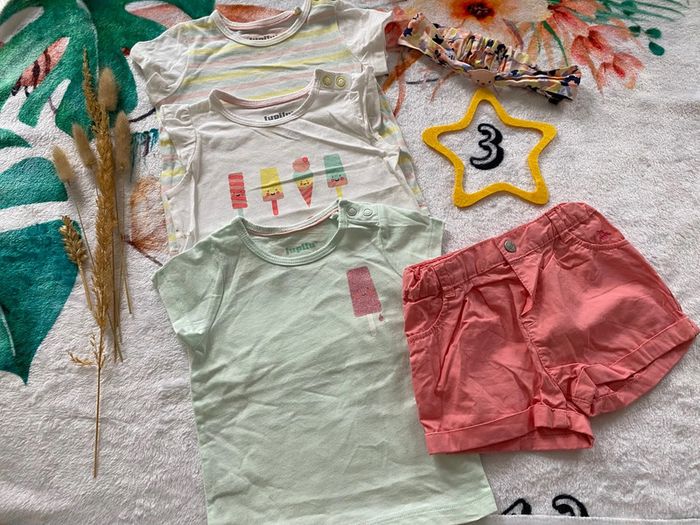 Ensemble complet bebe fille 3 mois