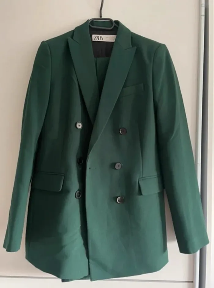 Ensemble tailleur Zara Veste BLazer+ pantalon Taille XS - photo numéro 5