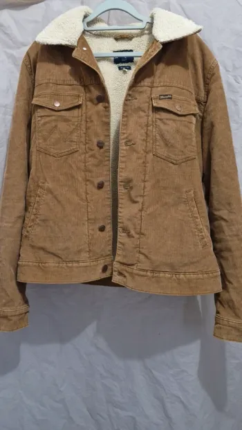 Vestes homme wrangler marron polaire