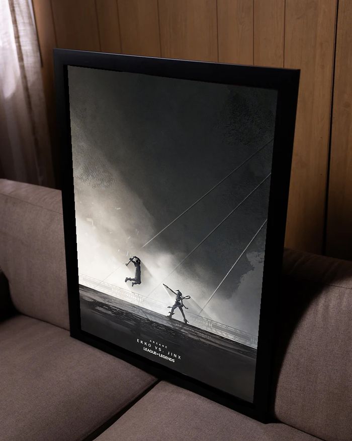 Poster Arcane / League of Legends - Ekko vs Jinx