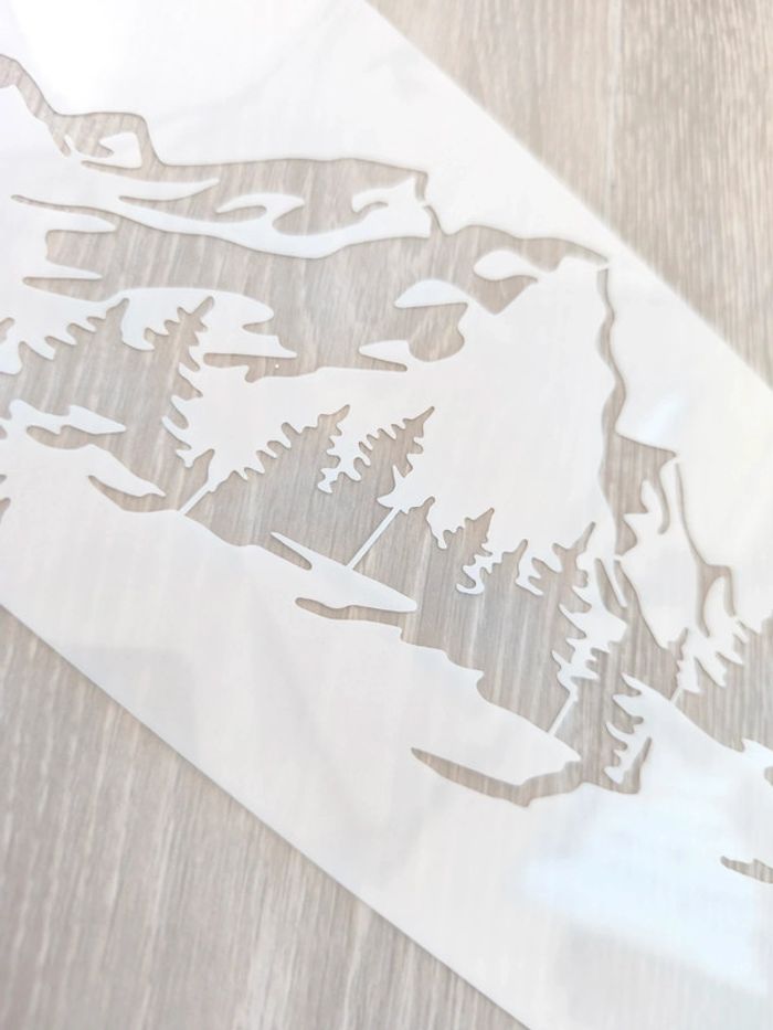 Pochoir montagnes - photo numéro 3