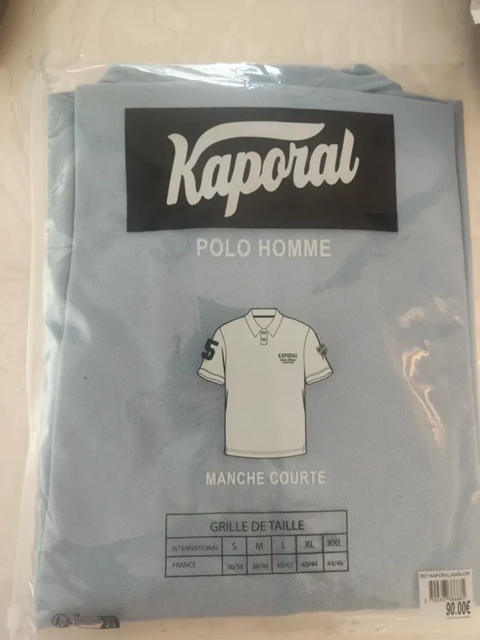 Polo homme Kaporal bleu clair XXL - photo numéro 2
