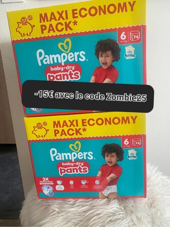 Pampers taille 6 pants