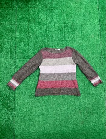 Pull Armand Thiery rayé multicolore fabriqué en France taille S