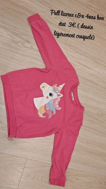 Pull licorne 🦄 C&A 4ans