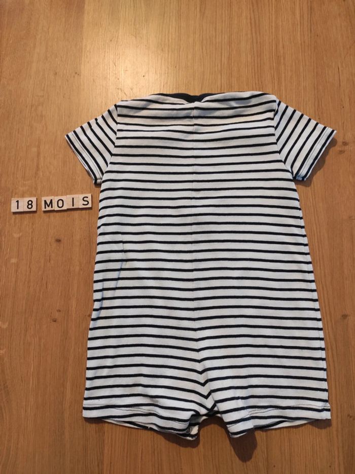 Combinaison short Petit Bateau 18 mois - photo numéro 2