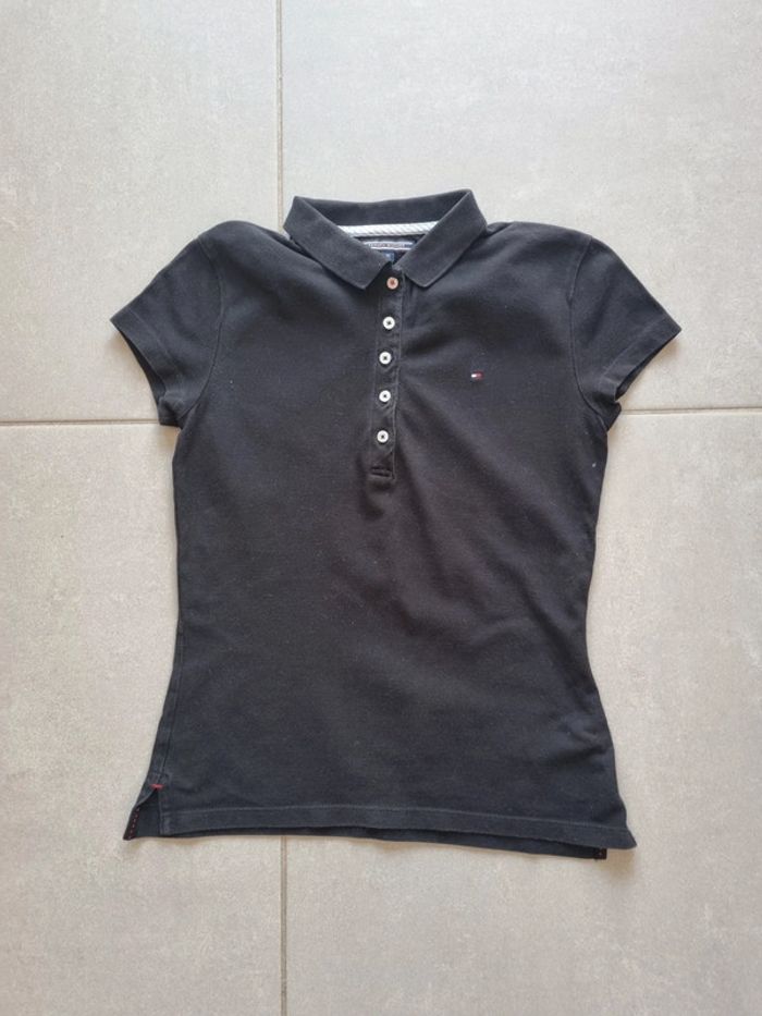 Polo Tommy Hilfiger noir taille XS