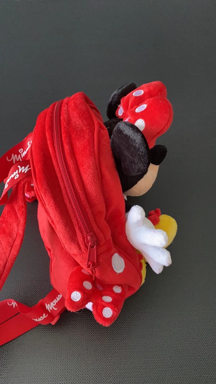 Sac à dos avec peluche Minnie - photo numéro 4