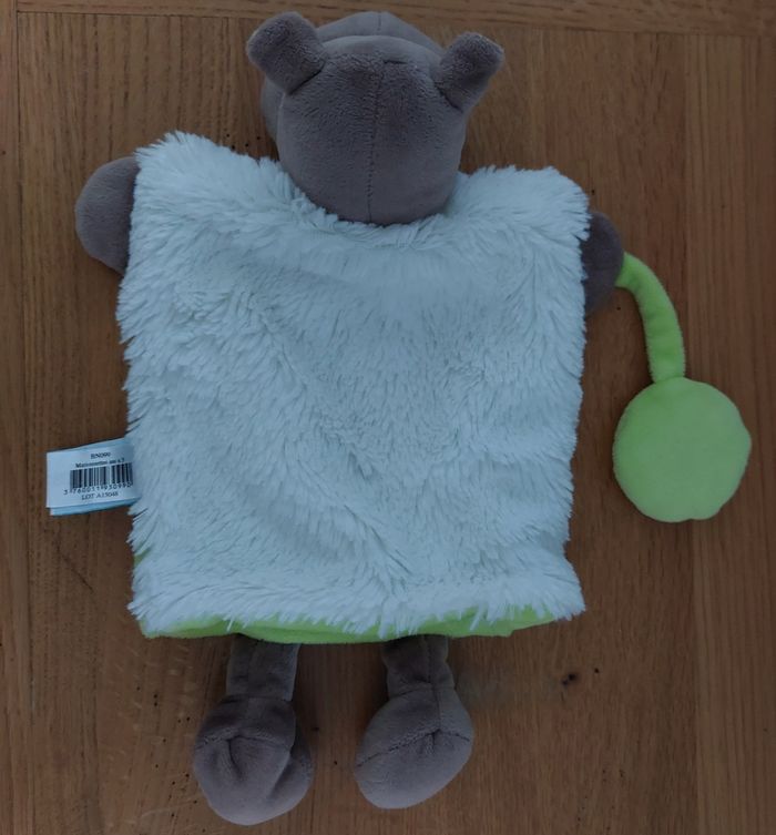Doudou marionnette hippopotame Bazile - photo numéro 3