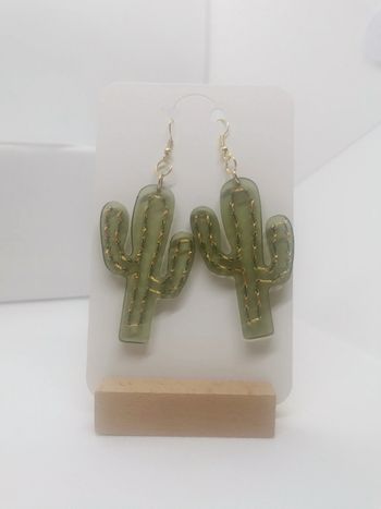 Paire de boucles d'oreilles "Nopal"