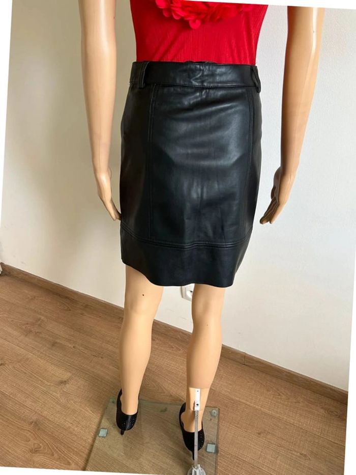 Jupe noire en simili cuir Morgan taille 34 jamais portée - photo numéro 7