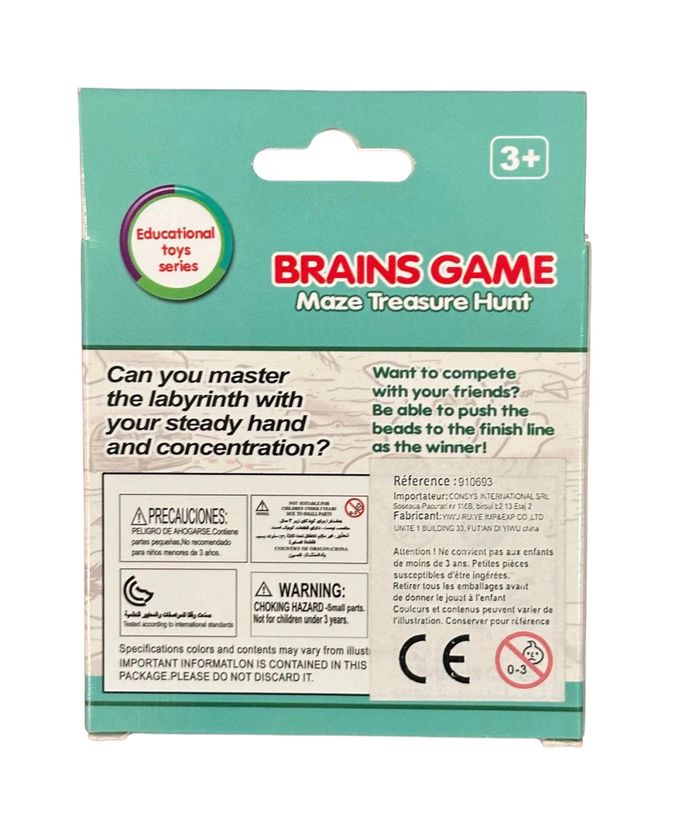 Jeux Jouets Educatif Chasse Au trèsors Labyrinthe Brains Games Dès 4 ans - photo numéro 2