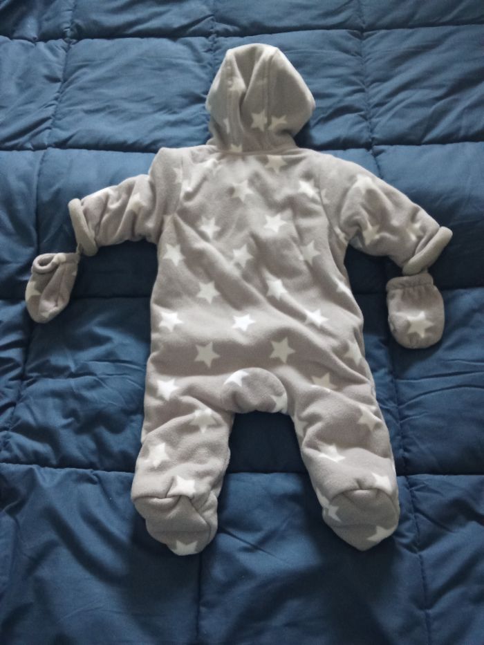 Manteau combi pilote bébé 0-3 mois. - photo numéro 4