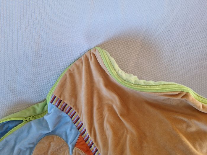 Turbulette/ gigotteuse bébé velours 12/24 Mois "mots d'enfants" très épaisse - photo numéro 6