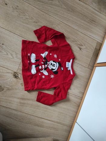 Tee shirt manches longues Mickey noël