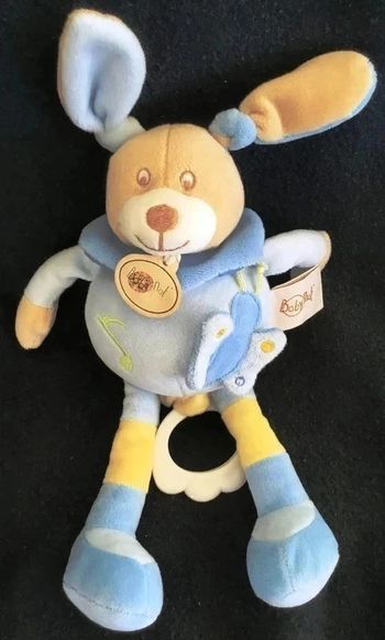 PELUCHE MUSICALE LAPIN MILO - BABY NAT