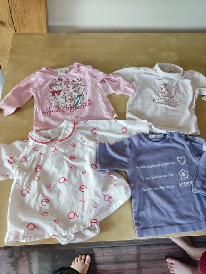 Lot haut manches longues