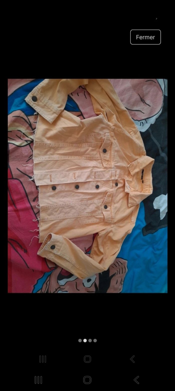 Veste jean (abricot) - photo numéro 3