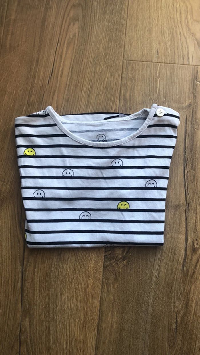 T shirt smiley 4 ans - photo numéro 5