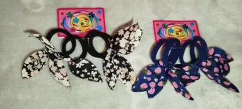 2 lots de 4 élastiques foulard