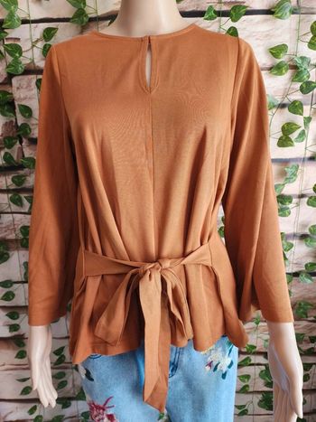 🌸Blouse fluide Camel Peppercorn Neuve Taille 36🌸