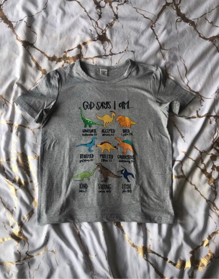 T shirt shein 6 ans dinosaure