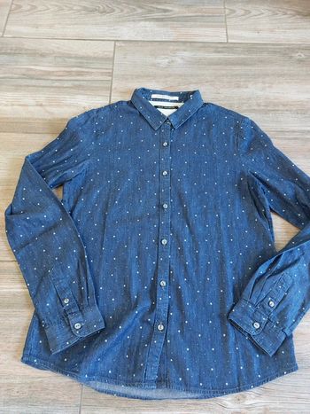 Belle chemise étoiles maison Scotch 12 ans bleu marine