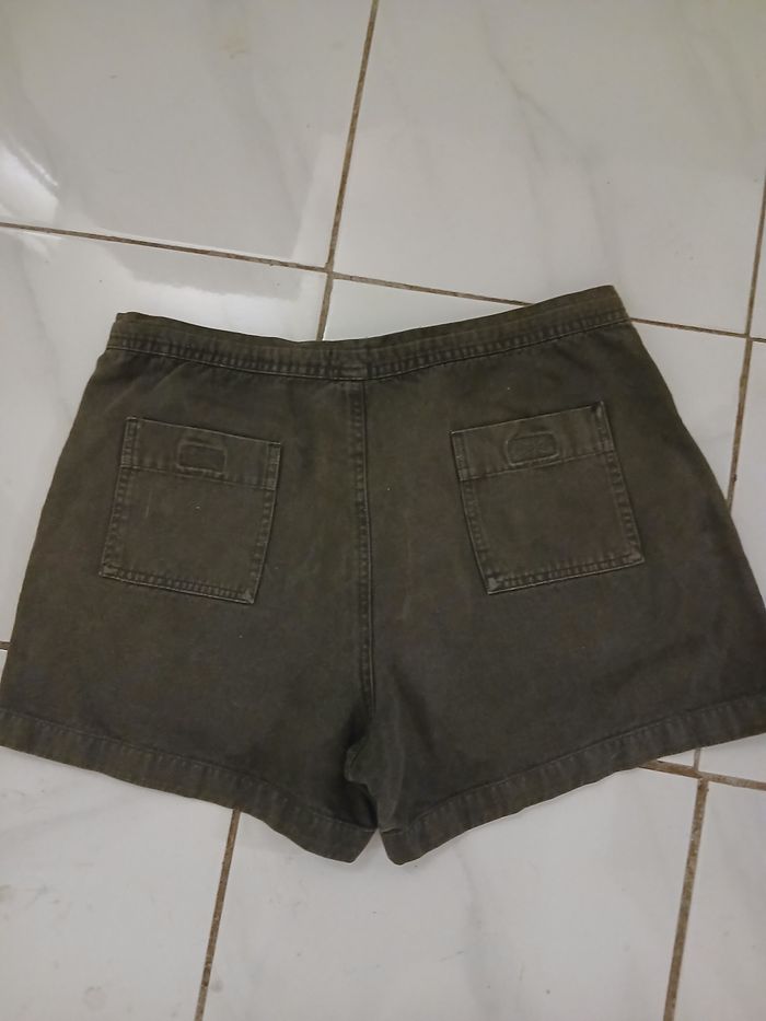 Short d ete femme en coton taille 44 marque active couleur vert fonce - photo numéro 6