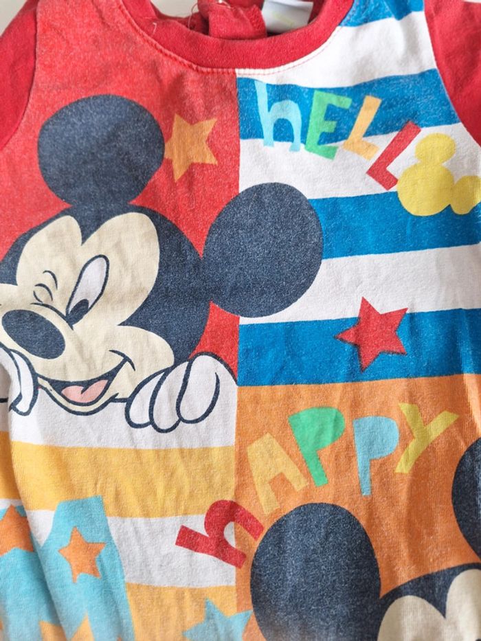 Body court rouge Mickey 6 mois - photo numéro 5