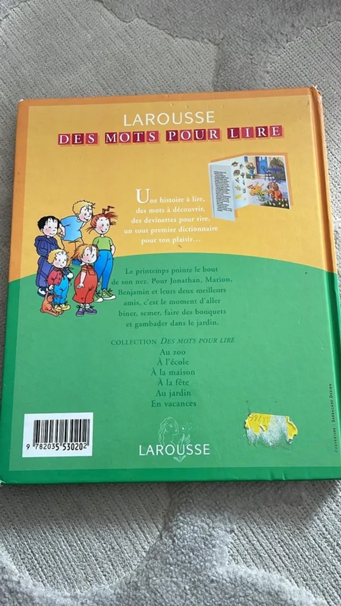 Livre enfant “Au jardin” - Collection Larousse Des mots pour lire - photo numéro 2