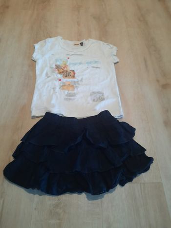 Tenue jupe ikks 4 ans