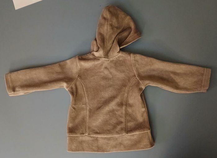 ensemble gris en velours 6 mois 3 pommes - photo numéro 5