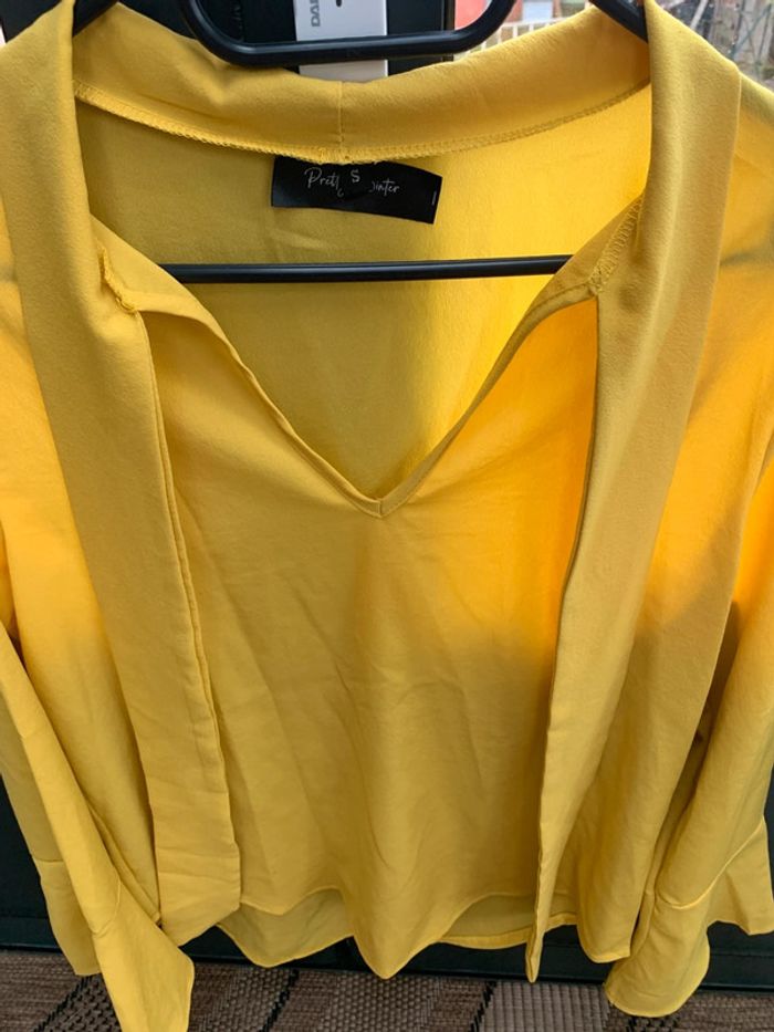Blouse Pretty Winter jaune - photo numéro 2