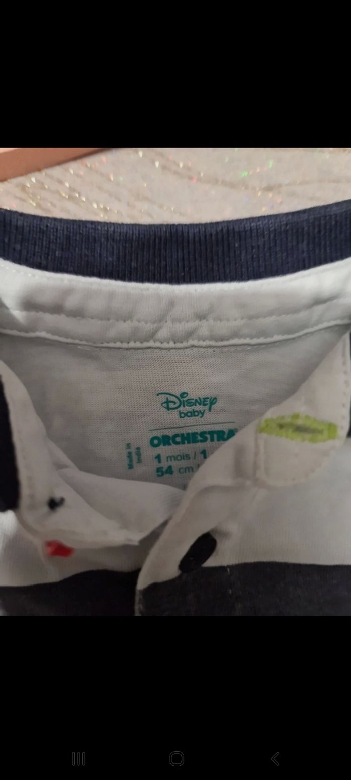 Ensemble Mickey 1 mois très bon état - photo numéro 4