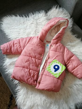 Manteau rose 9 mois