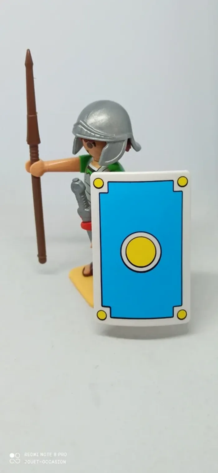 Homme légionnaire romain avec glaive à la ceinture et lance playmobil - photo numéro 4