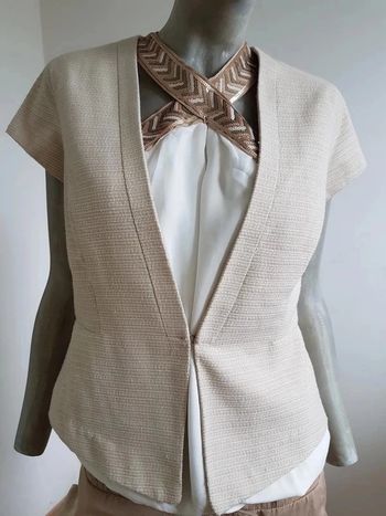 veste chic crème