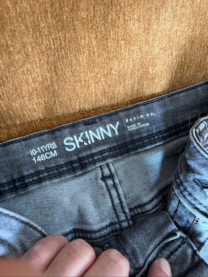 Jean Taille 10/11 ans skinny gris - photo numéro 2