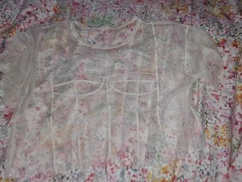 Top transparent zara résille M