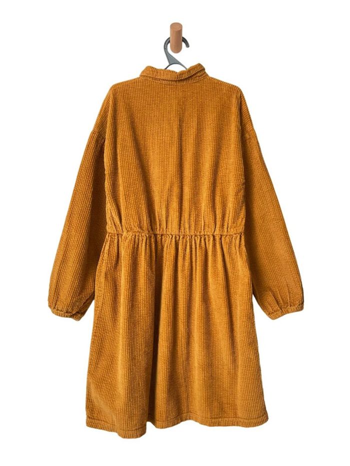 Robe moutarde à manches longues en velours côtelé - Kiabi 12 ans - photo numéro 6