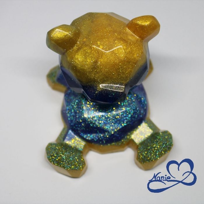 Nounours support téléphone bleu et jaune 🧸 - photo numéro 4