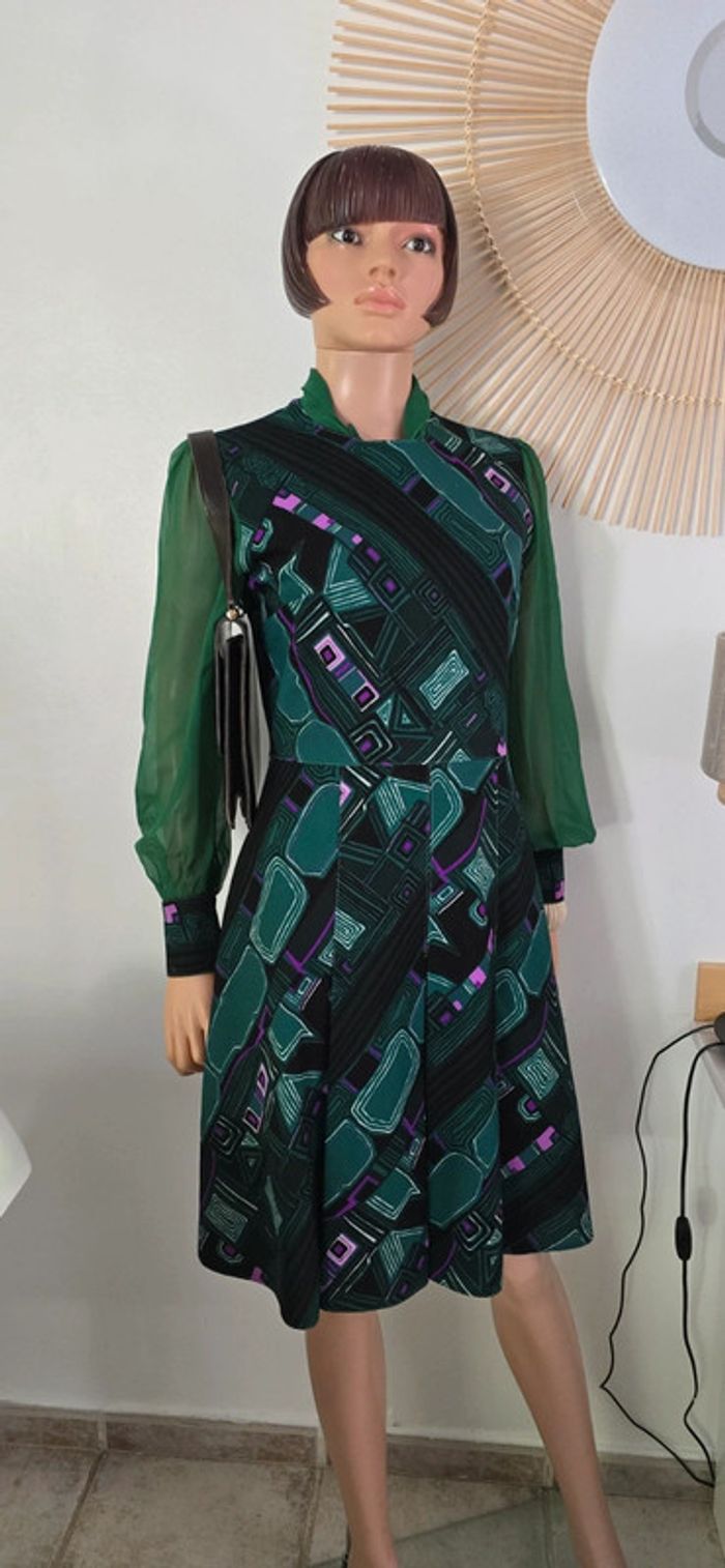 magnifique robe vintage des années 60/ 70 - photo numéro 2