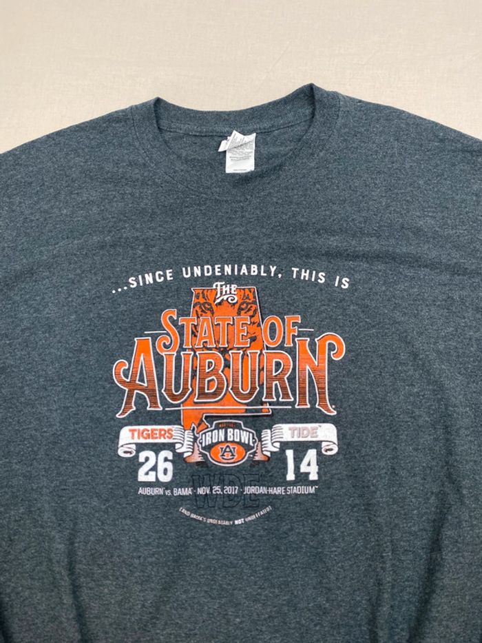 T-shirt imprimé sport USA Iron Bowl, homme, été, manches longues, gris XL - photo numéro 2