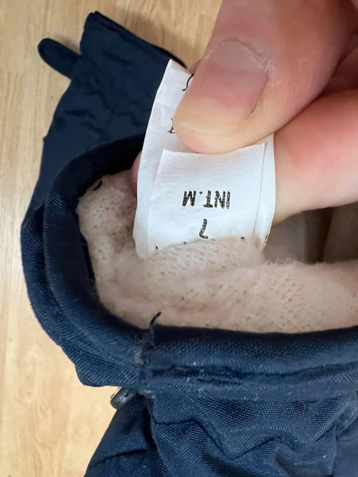 Gants de Ski enfants Marine - Thermo - Taille 7 - Parfait État - photo numéro 3