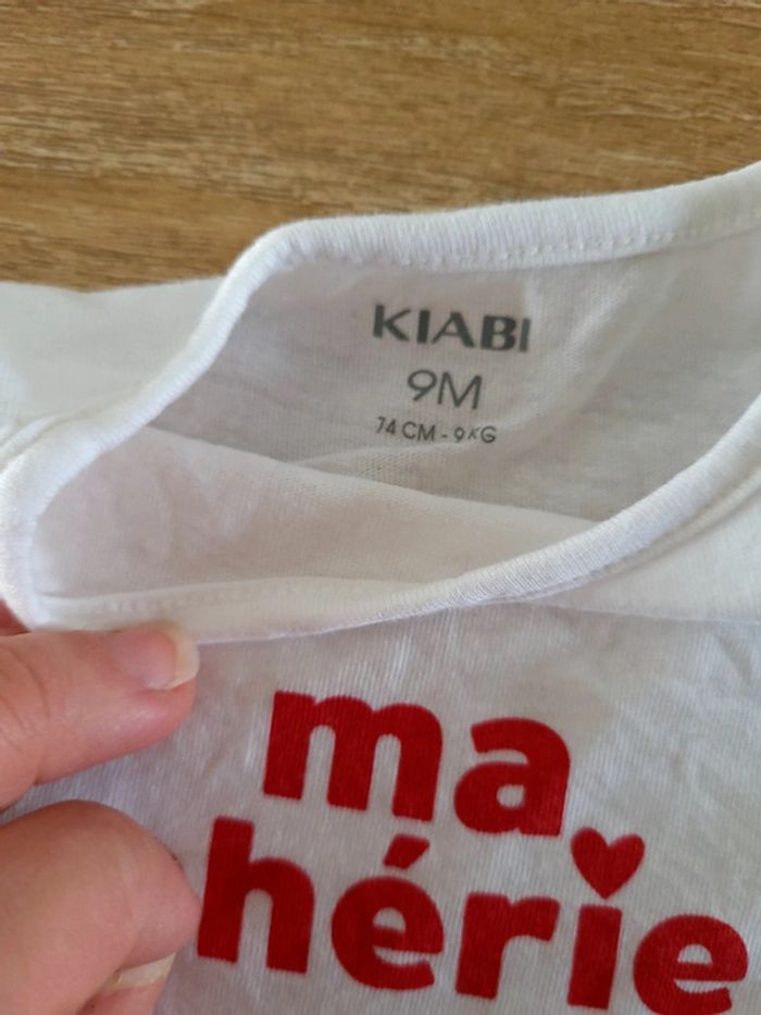 T-shirt ma chérie 9 mois - photo numéro 2
