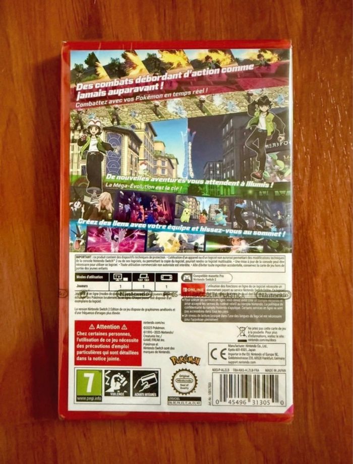 Légendes Pokémon Z-A, Jeu Edition Nintendo Switch 2 NEUF sous - photo numéro 2